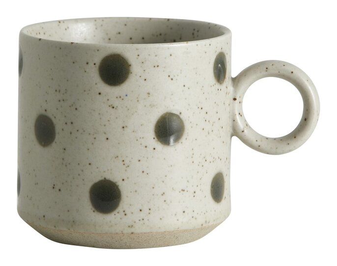 Nordal Mugs granuleux sable/vert set de 4 pièces - 57034