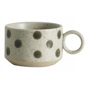 Nordal Juego de 4 tazas de té granulado arena/verde - 57037