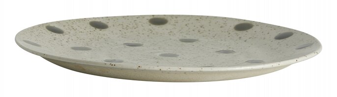 Nordal Platos granulado S arena/verde juego de 4 piezas - 57038