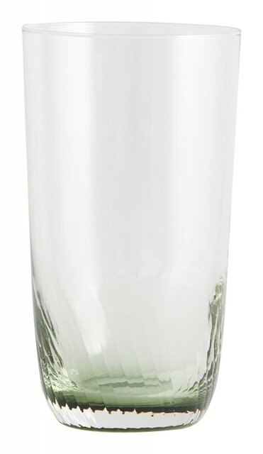 Nordal Garo long drink glas grønt sæt med 4 dele - 41651