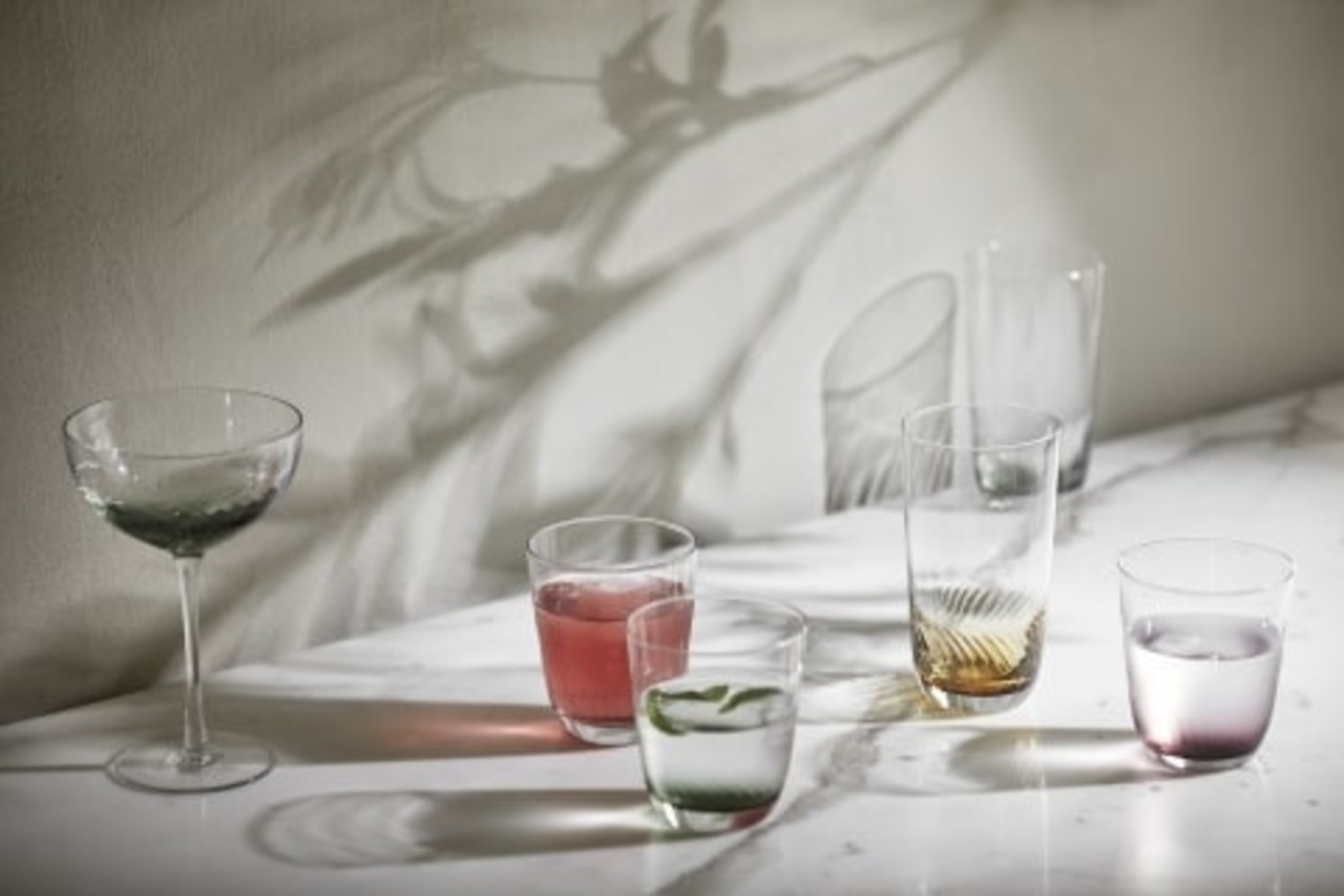 Nordal Garo long drink glasses amber set of 4 pieces - 41711 Nordal Garo long drink glasses amber set of 4 pieces - 41711