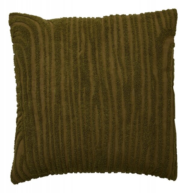 Nordal Elodie cushion dark green incl filling - 42455 Nordal Elodie cushion dark green incl filling - 42455
