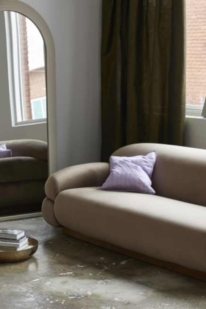 Nordal Naos cushion purple incl filling - 42451