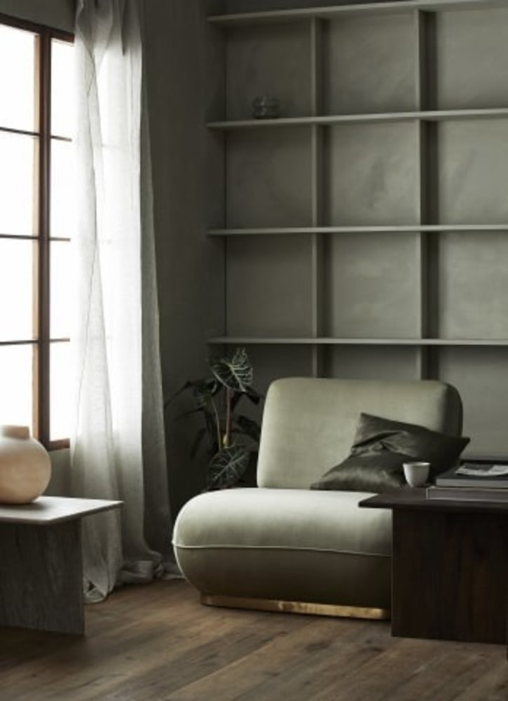 Nordal Naos cushion dark green incl filling - 42452