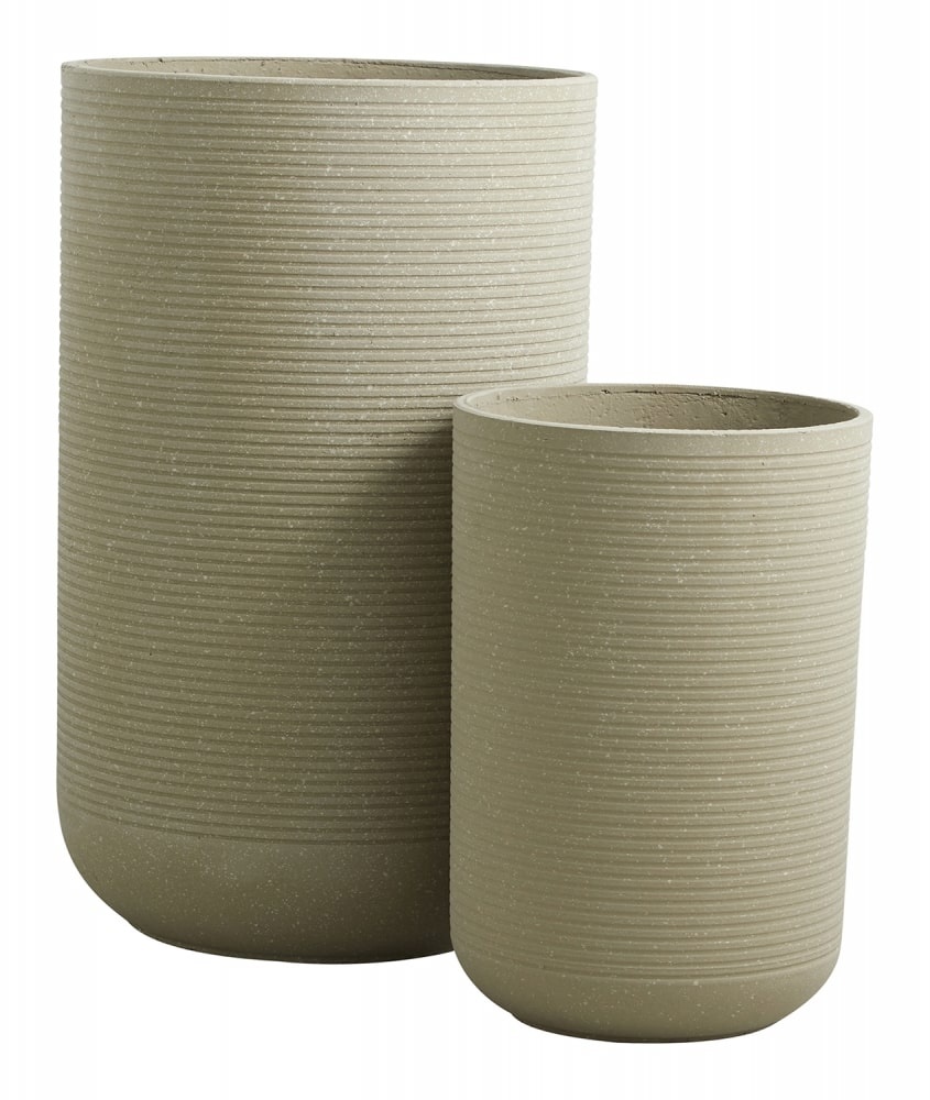 Nordal Pots de fleurs Granito crème - 29007