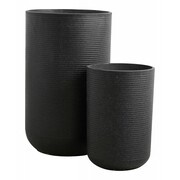 Nordal Granito flower pots black - 29008 Nordal Granito flower pots black - 29008