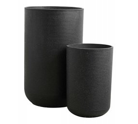 Nordal Pots de fleurs Granito noir