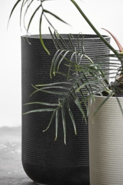 Nordal Pots de fleurs Granito noir - 29008