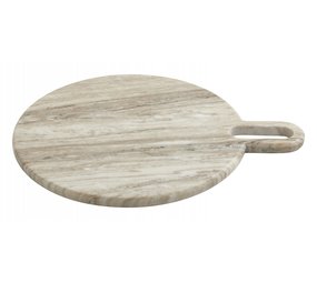 Nordal Tabla de cortar pasilla redonda marrón