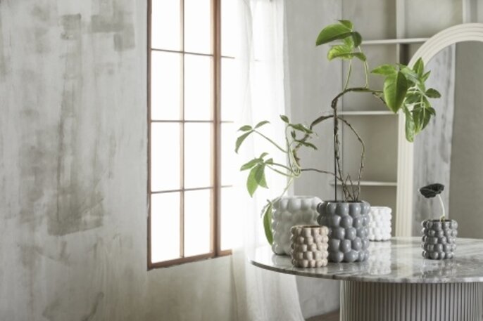 Nordal Carna bloempot wit - 91013