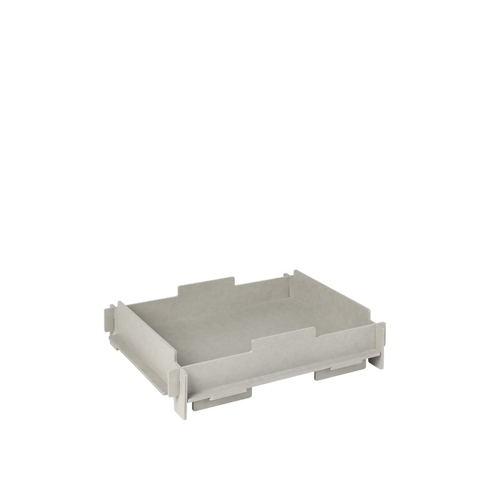 Broste Copenhagen Stacie storage box gray small - 32000055