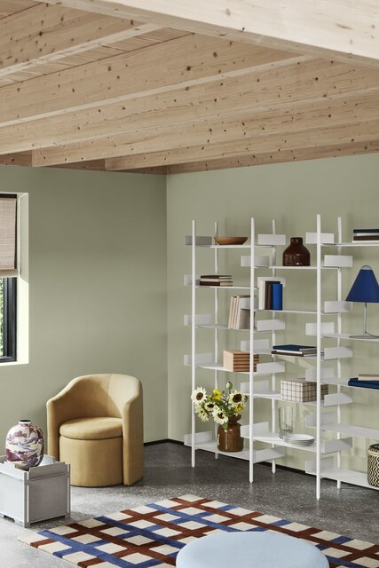 Broste Copenhagen Stacie caja de almacenamiento gris grande - 32000052