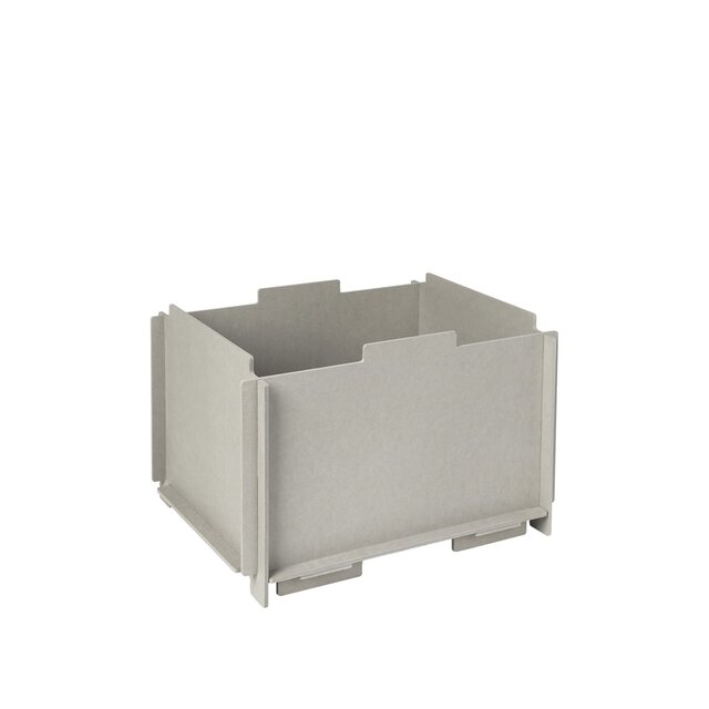Broste Copenhagen Boîte de rangement Stacie gris grand - 32000052