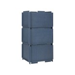 Broste Copenhagen Boîte de rangement Stacie bleu grand - 32000054