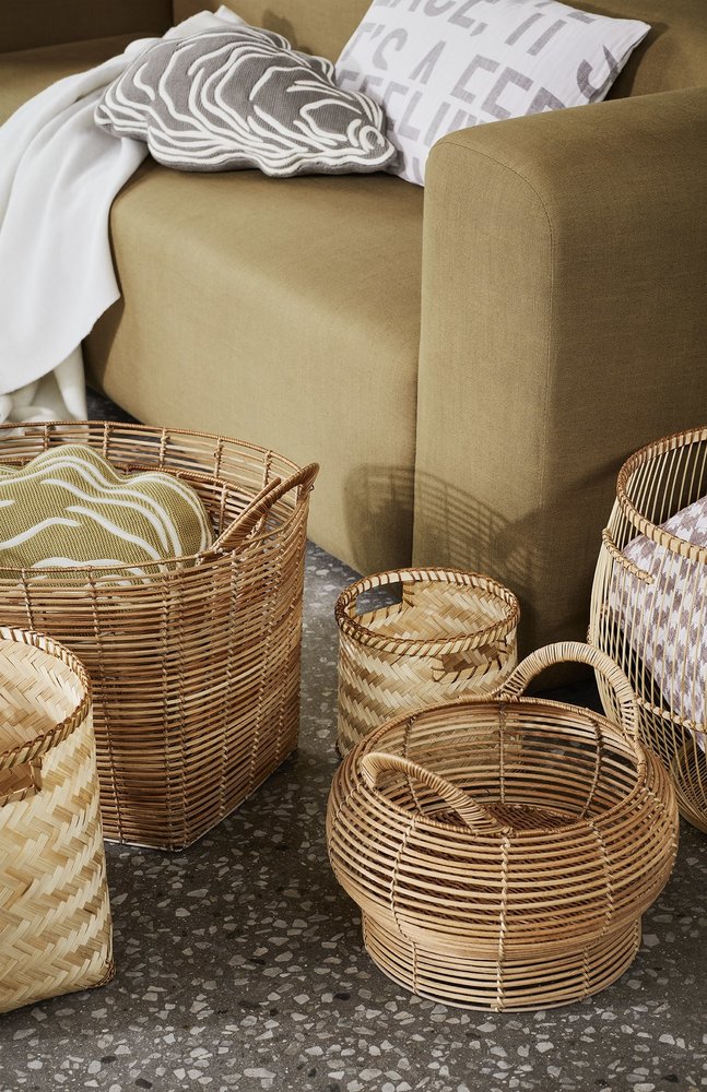 Broste Copenhagen Paniers Soffy set de 3 pièces - 14600309 Broste Copenhagen Paniers Soffy set de 3 pièces - 14600309