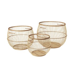 Broste Copenhagen Juego de cestas Soffy de 3 piezas Broste Copenhagen Juego de cestas Soffy de 3 piezas