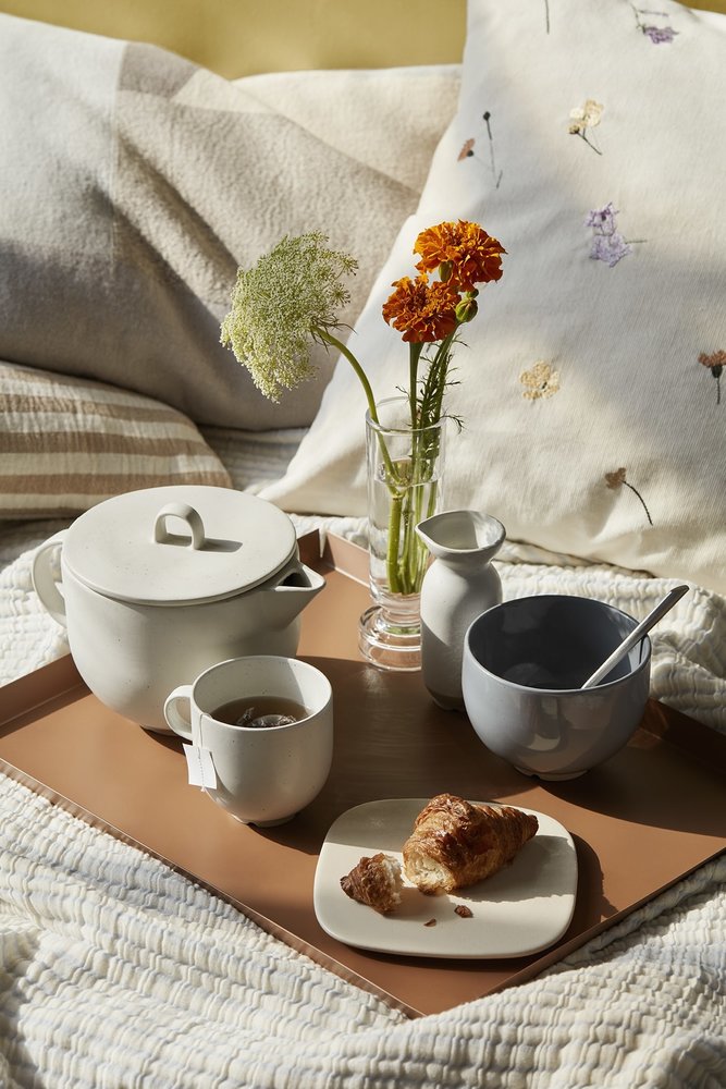 Broste Copenhagen Karri plaid blå - 50030244