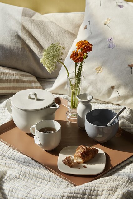 Broste Copenhagen Karri rutete sand - 50030245