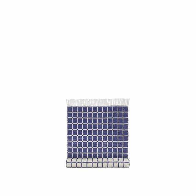 Broste Copenhagen Henny vloerkleed blauw 70x140cm - 70070334