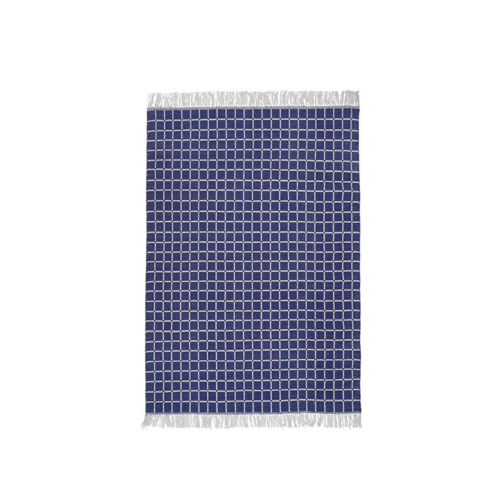 Broste Copenhagen Henny Teppich blau 140x200cm - 70070335