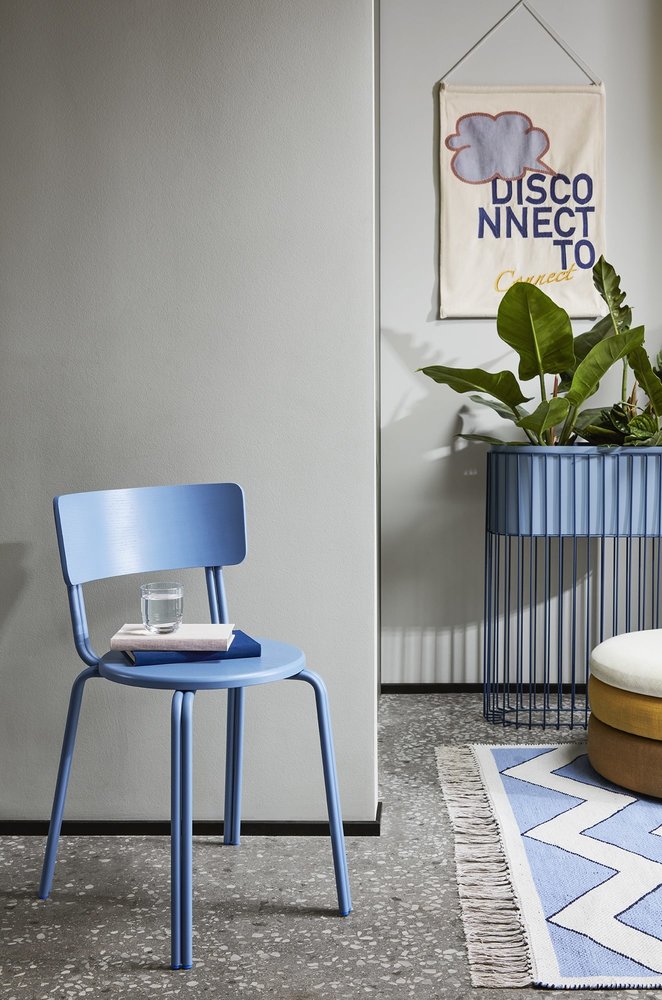 Broste Copenhagen Teppich Noah blau 140x200cm - 70070339 Broste Copenhagen Teppich Noah blau 140x200cm - 70070339