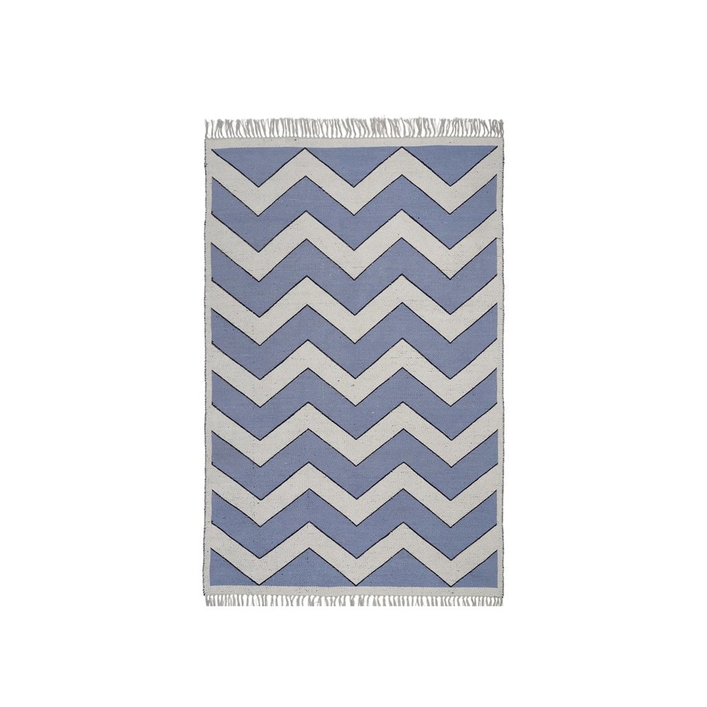 Broste Copenhagen Teppich Noah blau 140x200cm - 70070339 Broste Copenhagen Teppich Noah blau 140x200cm - 70070339