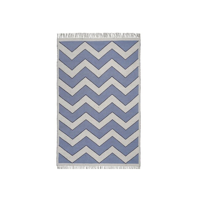Broste Copenhagen Noah vloerkleed blauw 140x200cm - 70070339