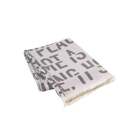 Broste Copenhagen Citat plaid lys lilla