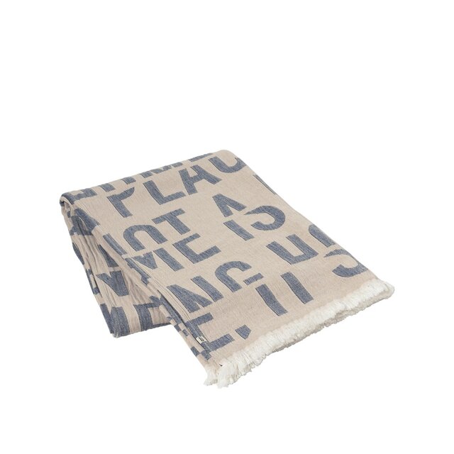 Broste Copenhagen Citazione plaid sabbia - 50030226