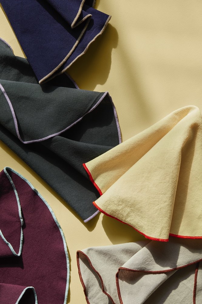 Broste Copenhagen Nappe Wilhelmina jaune - 712102333 Broste Copenhagen Nappe Wilhelmina jaune - 712102333