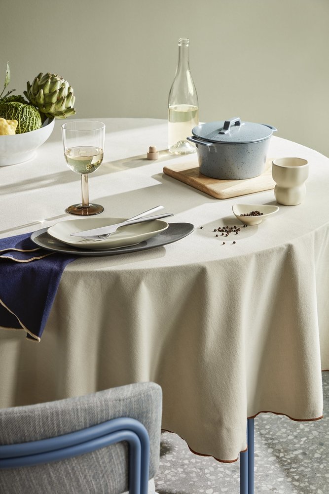 Broste Copenhagen Nappe Wilhelmina jaune - 712102333 Broste Copenhagen Nappe Wilhelmina jaune - 712102333