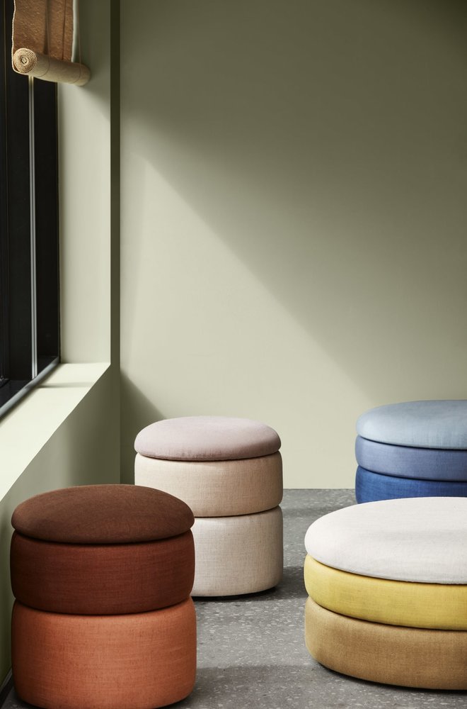 Broste Copenhagen Dampuff oker Ø68cm - 31001107 Broste Copenhagen Dampuff oker Ø68cm - 31001107