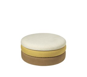 Broste Copenhagen Pound Hocker Ocker Ø68cm Broste Copenhagen Pound Hocker Ocker Ø68cm