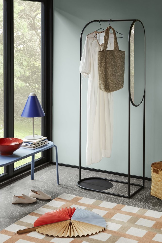 Broste Copenhagen Stendibiancheria Archie con specchio nero - 32000049 Broste Copenhagen Stendibiancheria Archie con specchio nero - 32000049