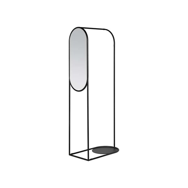 Broste Copenhagen Stendibiancheria Archie con specchio nero - 32000049