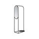 Broste Copenhagen Archie kledingrek met spiegel zwart - 32000049 Broste Copenhagen Archie kledingrek met spiegel zwart - 32000049