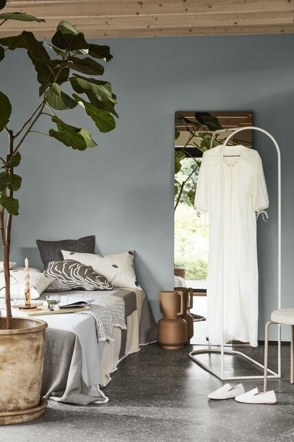 Broste Copenhagen Archie portant à vêtements avec miroir blanc - 32000051