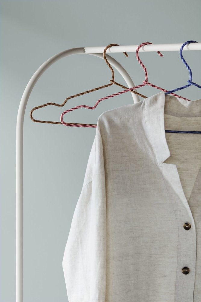 Broste Copenhagen Stendibiancheria Archie con specchio bianco - 32000051 Broste Copenhagen Stendibiancheria Archie con specchio bianco - 32000051