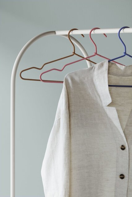 Broste Copenhagen Archie portant à vêtements avec miroir blanc - 32000051