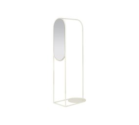 Broste Copenhagen Archie portant avec miroir blanc Broste Copenhagen Archie portant avec miroir blanc