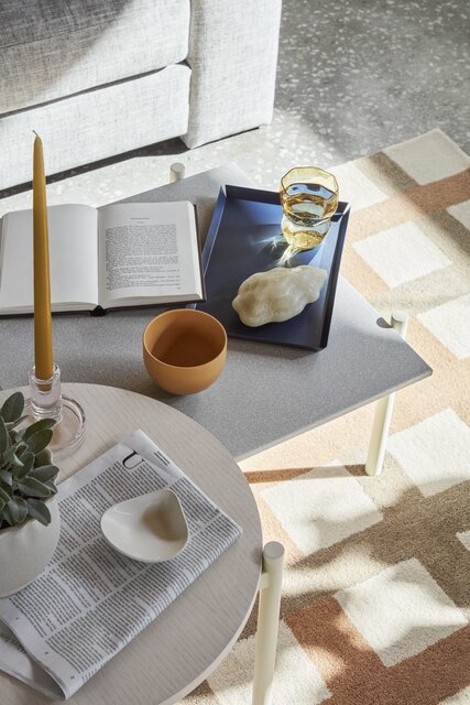 Broste Copenhagen Elaine tafel wit Ø49,5cm - Elaine tafel wit Ø49,5cm