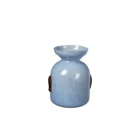 Broste Copenhagen Florero Vera azul Ø21cm