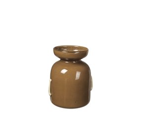 Broste Copenhagen Vera vaas bruin  Ø21cm Broste Copenhagen Vera vaas bruin  Ø21cm