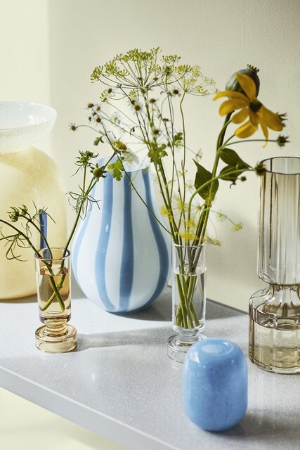Broste Copenhagen Vera vaso giallo Ø21cm - 14485040