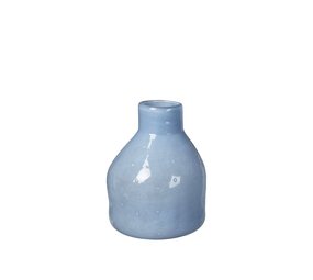 Broste Copenhagen Silas Vase blau Ø25cm