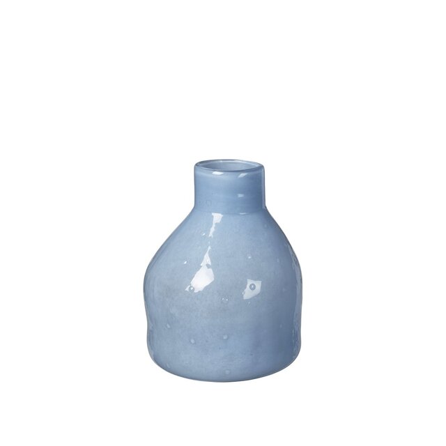 Broste Copenhagen Silas Vase blau Ø25cm - 14485046