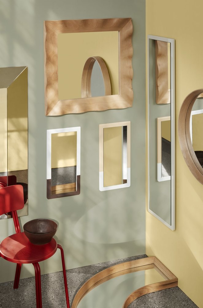 Broste Copenhagen Tenna miroir jour de pluie 52x26x3,3cm - 14510030 Broste Copenhagen Tenna miroir jour de pluie 52x26x3,3cm - 14510030