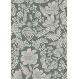 KEK Amsterdam Carta da parati floreale verde 100x280cm FR-004
