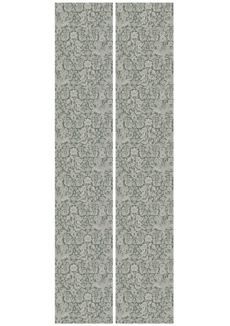 KEK Amsterdam Blommig tapet grön 100x280cm FR-004
