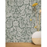 KEK Amsterdam Carta da parati floreale verde 100x280cm FR-004